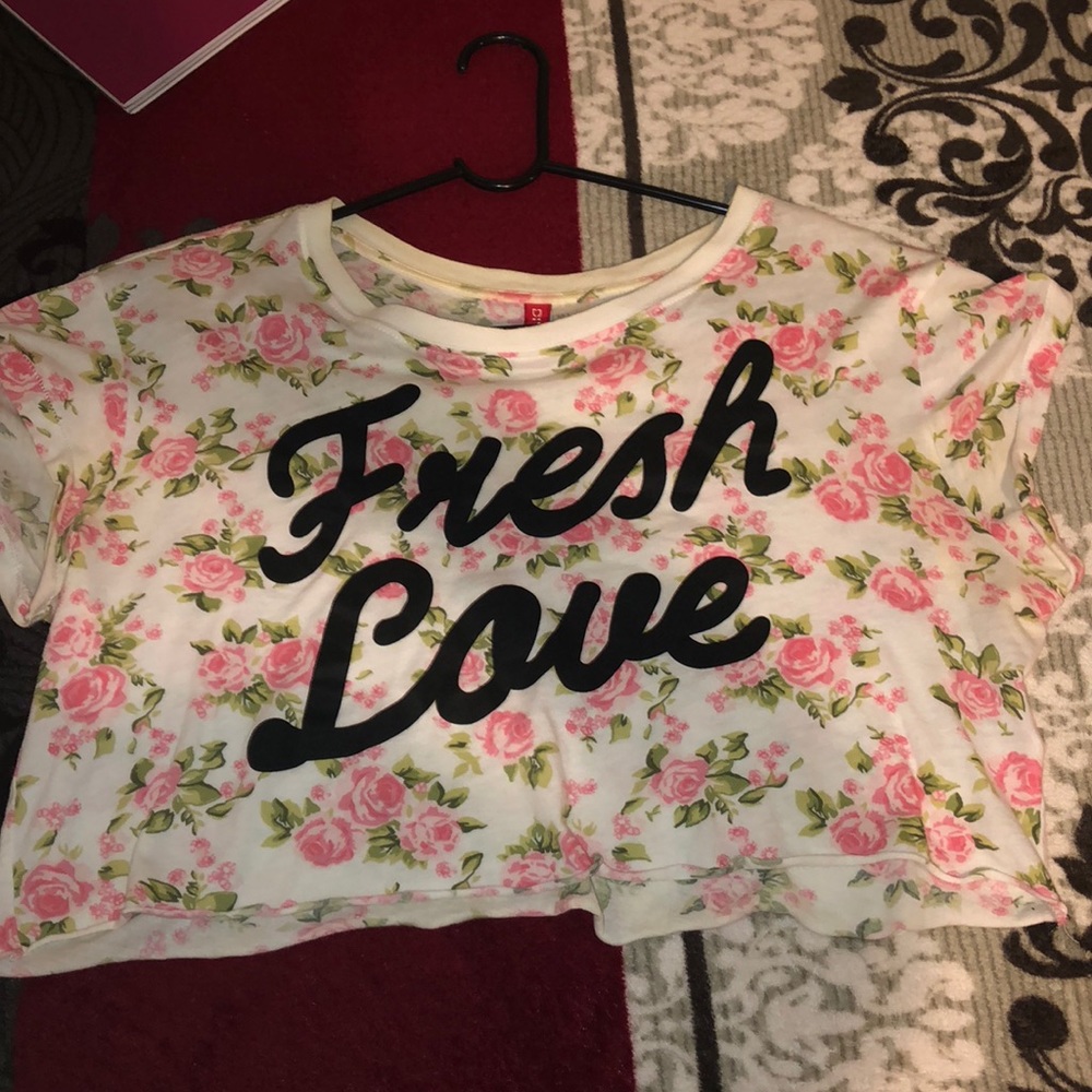 Floral crop top